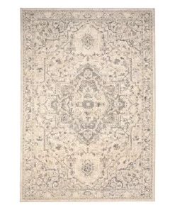 Tapis vintage - Classic Bernard blanc/bleu - overzicht