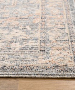 Tapis vintage - Classic Bernard bleu pigeon - close up