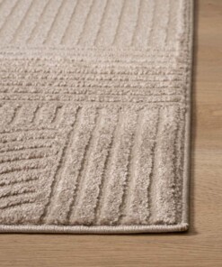 Tapis scandinave - Contour Bend beige - close up, thumbnail Tapis scandinave - Contour Bend beige - close up, thumbnail