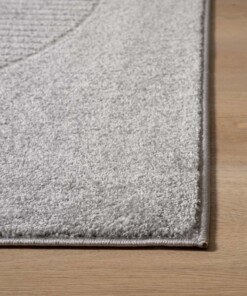 Tapis Carré scandinave - Contour Circle gris - close up, thumbnail Tapis Carré scandinave - Contour Circle gris - close up, thumbnail