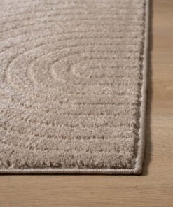 Tapis de couloir scandinave - Contour Curve beige - close up, thumbnail Tapis de couloir scandinave - Contour Curve beige - close up, thumbnail