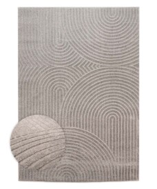 Tapis de couloir scandinave - Contour Curve gris - overzicht, thumbnail