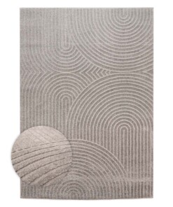 Tapis scandinave - Contour Curve gris - overzicht Tapis scandinave - Contour Curve gris - overzicht