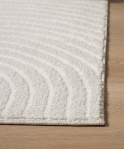Tapis de couloir scandinave - Contour Curve crème - close up, thumbnail Tapis de couloir scandinave - Contour Curve crème - close up, thumbnail