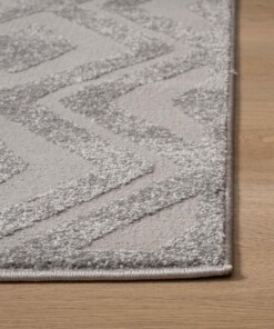 Tapis de couloir scandinave - Contour Diamond gris - close up, thumbnail Tapis de couloir scandinave - Contour Diamond gris - close up, thumbnail