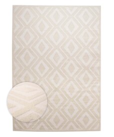 Tapis scandinave - Contour Diamond Crème - overzicht, thumbnail