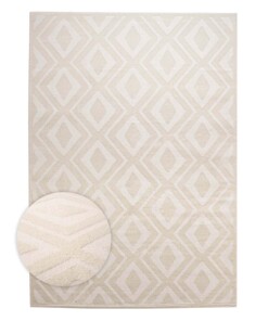 Tapis de couloir scandinave - Contour Diamond crème - overzicht, thumbnail Tapis de couloir scandinave - Contour Diamond crème - overzicht, thumbnail