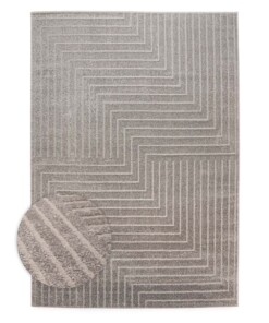 Tapis scandinave - Contour Edge gris - overzicht