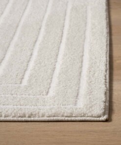 Tapis de couloir scandinave - Contour Edge crème - close up, thumbnail Tapis de couloir scandinave - Contour Edge crème - close up, thumbnail