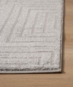 Tapis Carré scandinave - Contour Gem gris - close up, thumbnail Tapis Carré scandinave - Contour Gem gris - close up, thumbnail