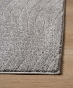 Tapis Carré scandinave - Contour Leaf gris - close up, thumbnail Tapis Carré scandinave - Contour Leaf gris - close up, thumbnail