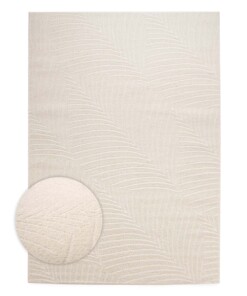Tapis scandinave - Contour Leaf Crème - overzicht