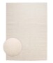 Tapis scandinave - Contour Leaf Crème - overzicht, thumbnail