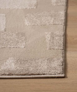 Tapis Carré scandinave - Contour Stone beige - close up, thumbnail Tapis Carré scandinave - Contour Stone beige - close up, thumbnail