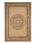 Tapis d'extérieur aspect jute - bohème Mandala beige/noir - overzicht, thumbnail