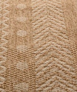 Tapis de balcon aspect jute - bohème Mandala beige/blanc - close up, thumbnail Tapis de balcon aspect jute - bohème Mandala beige/blanc - close up, thumbnail