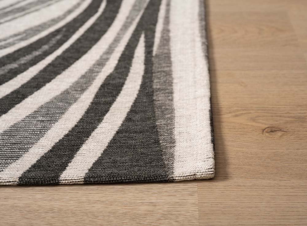 Tapis aspect marbre - Weave Marble noir/blanc/gris - close up Tapis aspect marbre - Weave Marble noir/blanc/gris - close up