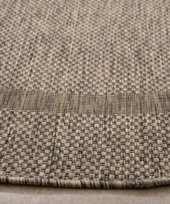 Tapis d'extérieur Rond - Sunset gris - close up