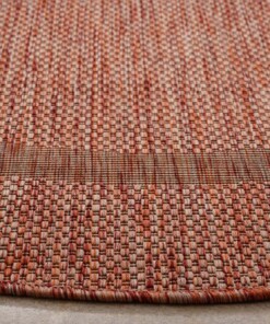 Tapis d'extérieur Rond - Sunset rouge - close up