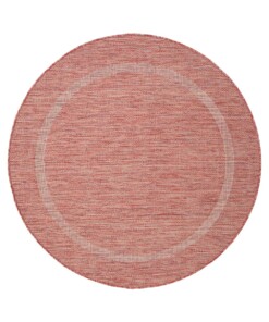 Tapis d'extérieur Rond - Sunset rouge - overzicht