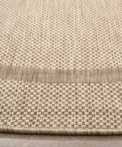 Tapis d'extérieur Rond - Sunset argent - close up