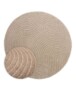Tapis Rond scandinave - Contour Curve beige - overzicht, thumbnail