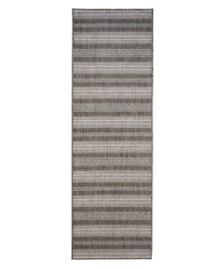Tapis de balcon rayé - Coastal Path noir/bleu - overzicht