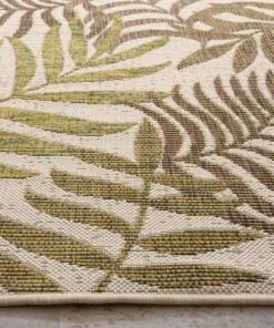 Tapis de balcon Feuilles de palmier - Coastal Breeze beige/vert - close up