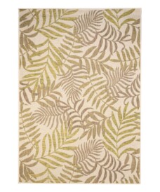 Tapis d'extérieur Feuilles de palmier - Coastal Breeze beige/vert - overzicht, thumbnail Tapis d'extérieur Feuilles de palmier - Coastal Breeze beige/vert - overzicht, thumbnail