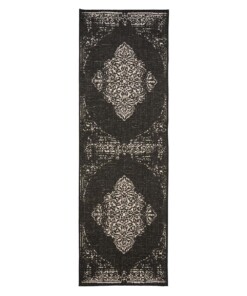 Tapis de balcon vintage - Coastal Bay noir/blanc - overzicht