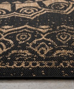 Tapis d'extérieur bohème - Coastal Hammock noir/beige - close up, thumbnail Tapis d'extérieur bohème - Coastal Hammock noir/beige - close up, thumbnail