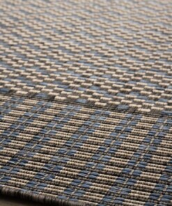 Tapis de balcon Zig zag - Coastal Waves bleu/gris - close up