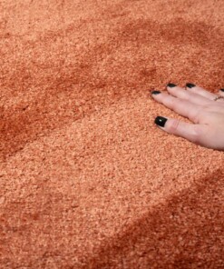 Tapis velours - Flair terracota - close up
