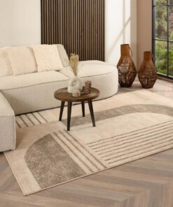 Tapis abstrait - Ease Echo beige