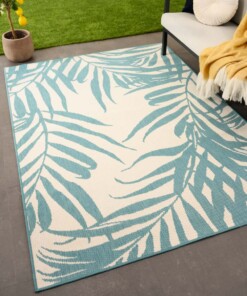 Tapis extérieur palmier - Flip Coco turquoise