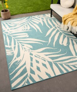 Tapis extérieur palmier - Flip Coco turquoise