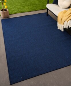 Tapis extérieur uni - Flip bleu foncé