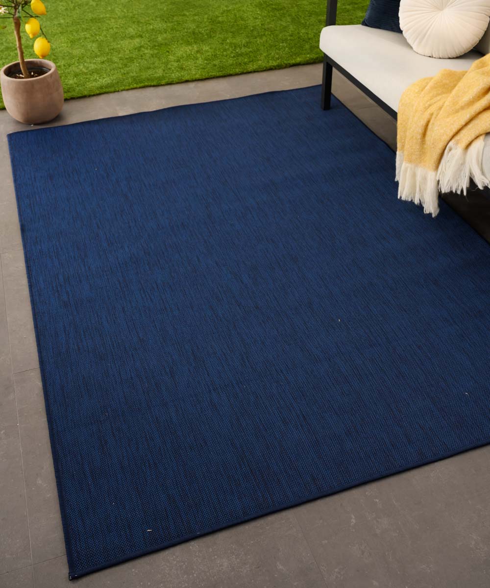 Tapis extérieur uni - Flip bleu foncé Tapis extérieur uni - Flip bleu foncé
