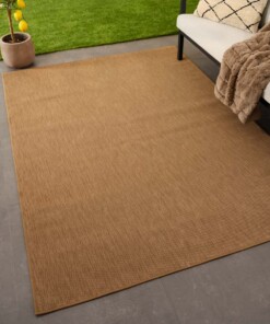Tapis extérieur uni - Flip brun clair