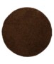 Tapis Rond poils longs Shaggy Trend - marron - overzicht, thumbnail