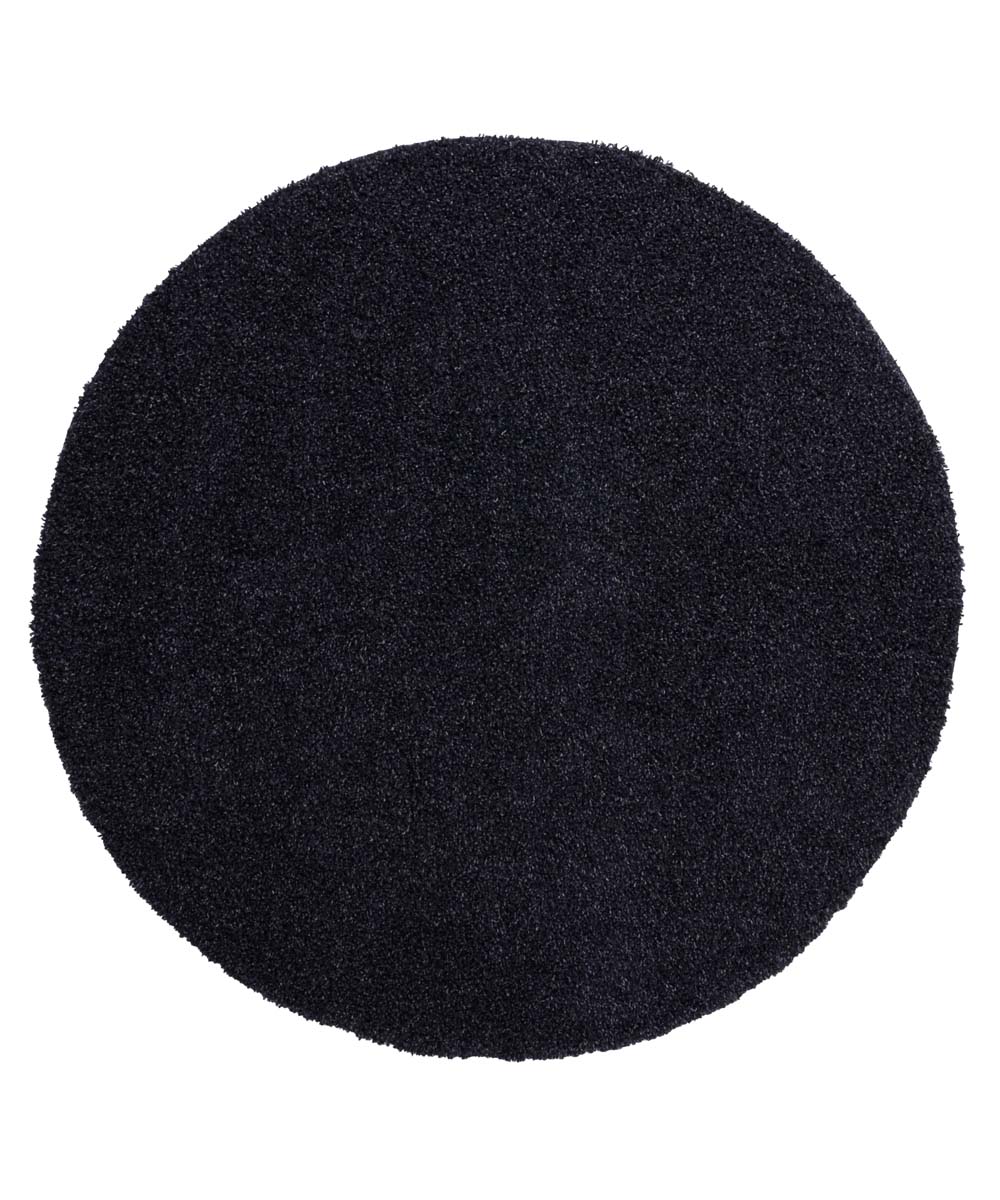 Tapis Rond poils longs Shaggy Trend - bleu marine - overzicht Tapis Rond poils longs Shaggy Trend - bleu marine - overzicht