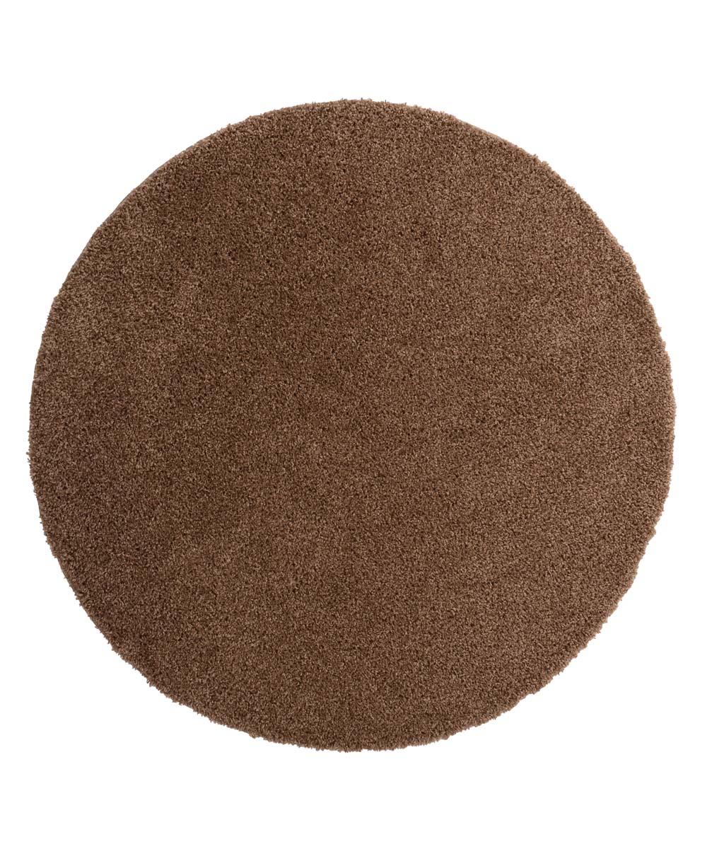 Tapis Rond poils longs Shaggy Trend - Moka - overzicht Tapis Rond poils longs Shaggy Trend - Moka - overzicht
