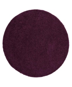 Tapis Rond poils longs Shaggy Trend - violet - overzicht