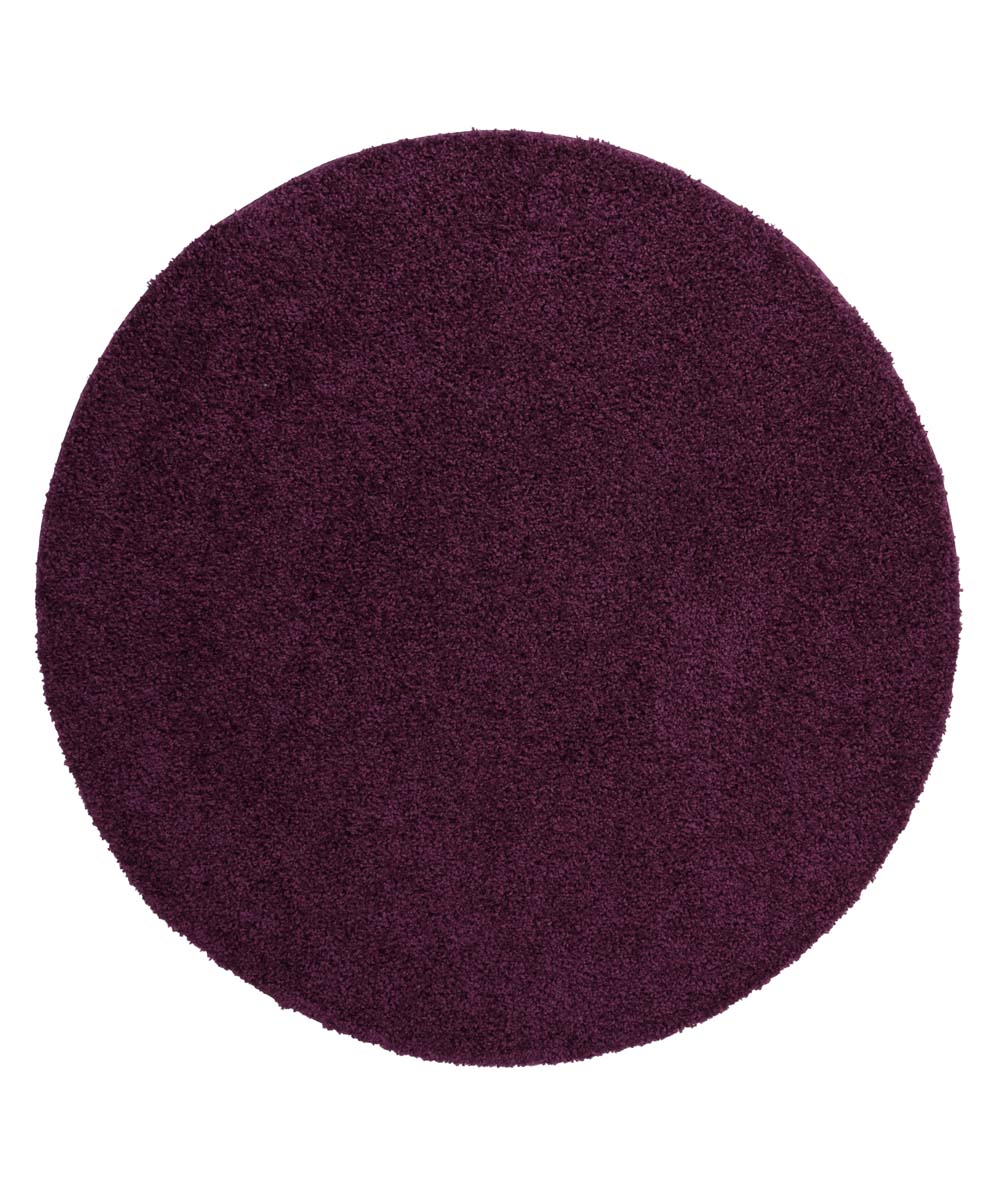 Tapis Rond poils longs Shaggy Trend - violet - overzicht Tapis Rond poils longs Shaggy Trend - violet - overzicht