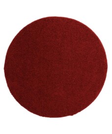 Tapis Rond poils longs Shaggy Trend - rouge - overzicht, thumbnail