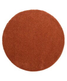 Tapis Rond poils longs Shaggy Trend - terracota - overzicht, thumbnail