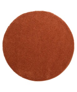 Tapis Rond poils longs Shaggy Trend - terracota - overzicht