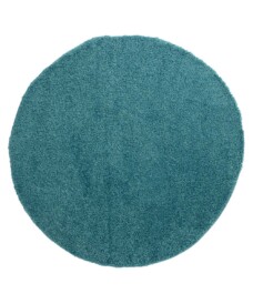 Tapis Rond poils longs Shaggy Trend - turquoise - overzicht, thumbnail