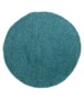 Tapis Rond poils longs Shaggy Trend - turquoise - overzicht, thumbnail