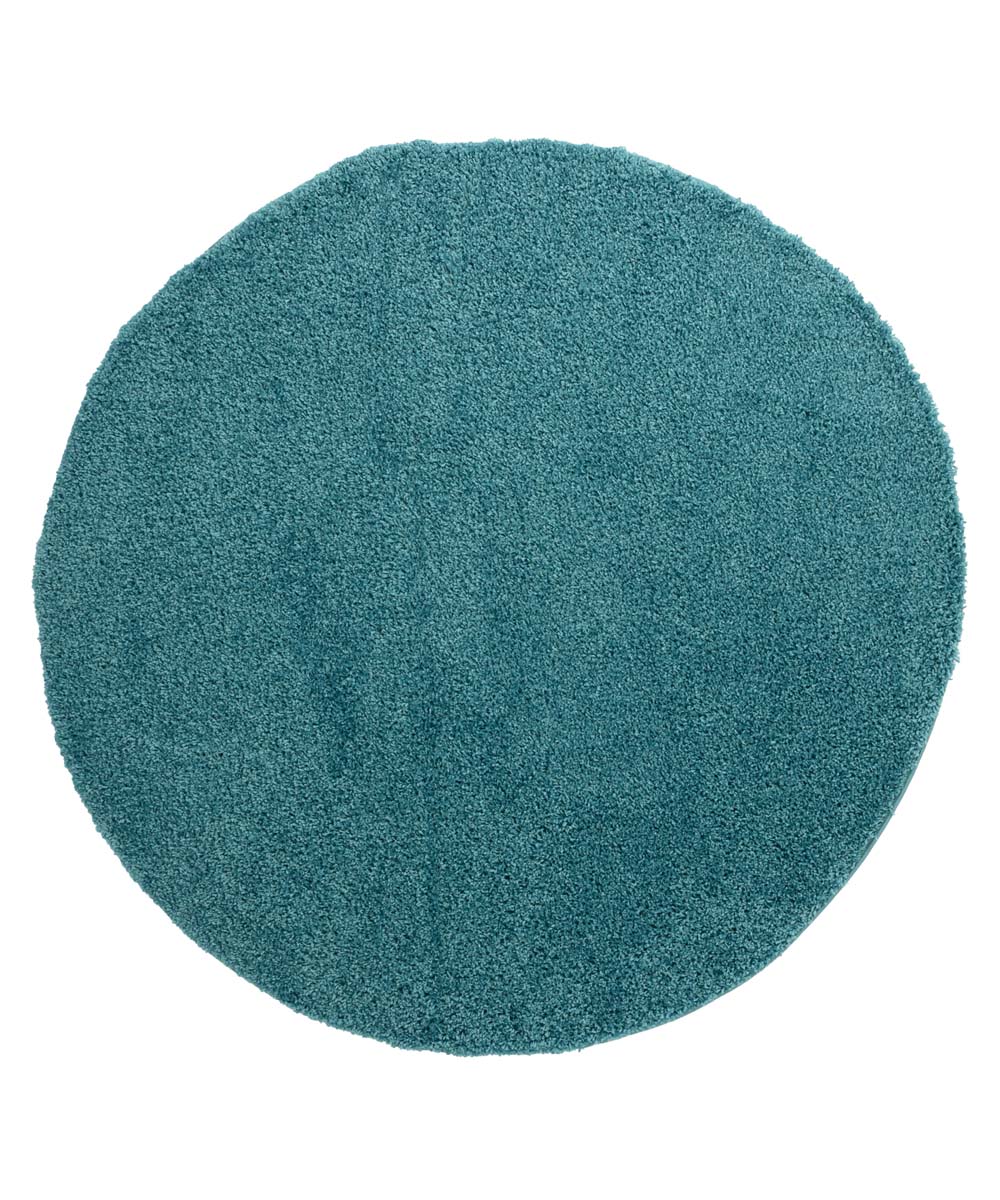 Tapis Rond poils longs Shaggy Trend - turquoise - overzicht Tapis Rond poils longs Shaggy Trend - turquoise - overzicht